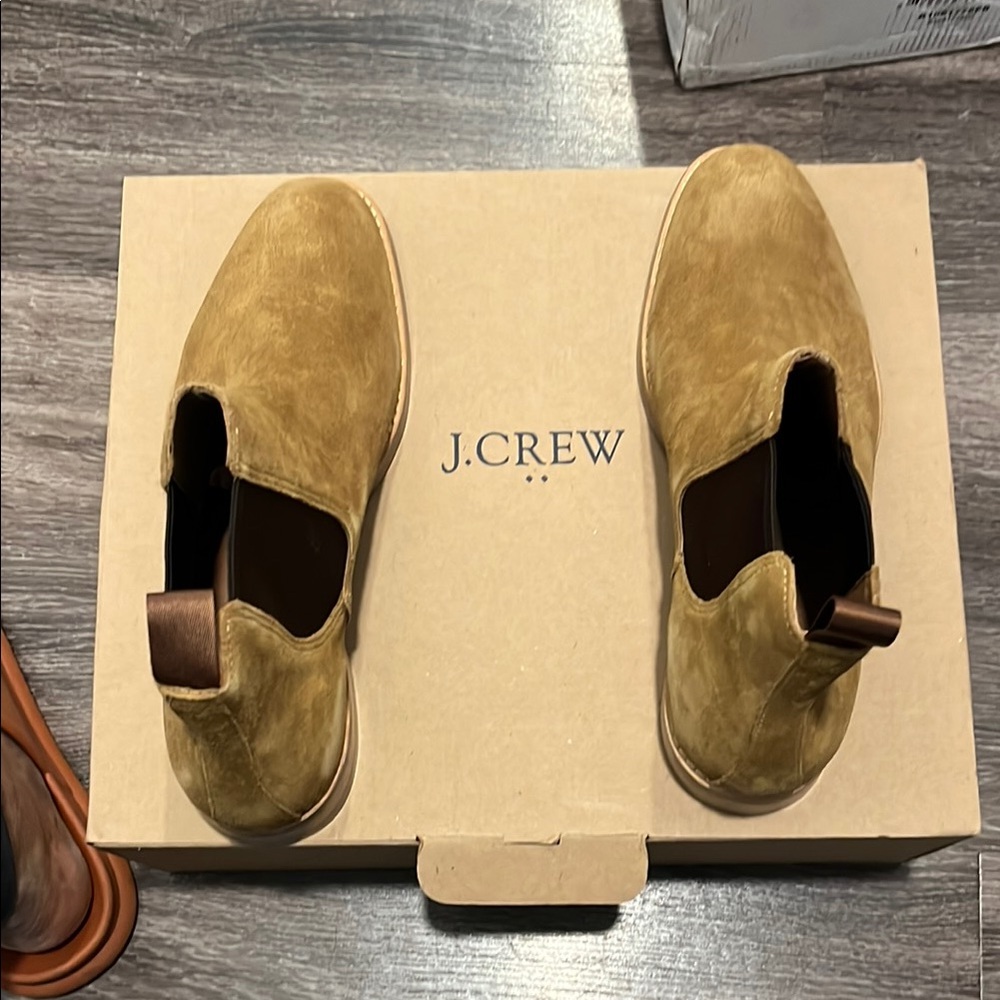 J. Crew Tan Chukka Boots Suede Leather